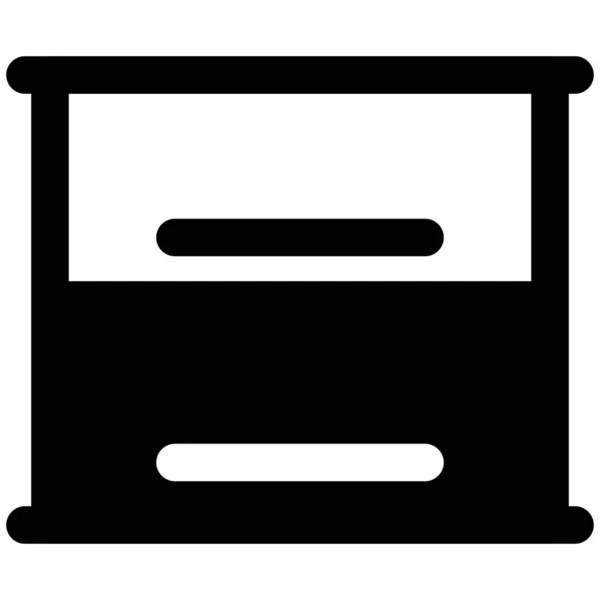 Malá Kuchyňská Skříňka Zdi — Stockový vektor