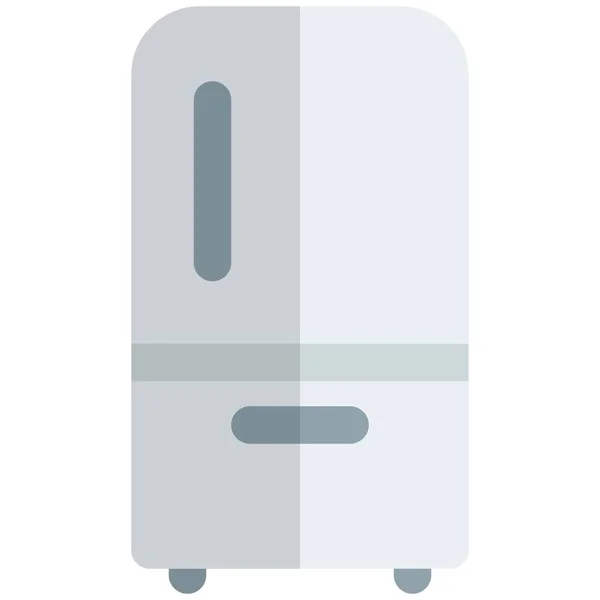 Réfrigérateur Avec Congélateur Grande Taille Pour Cuisine — Image vectorielle