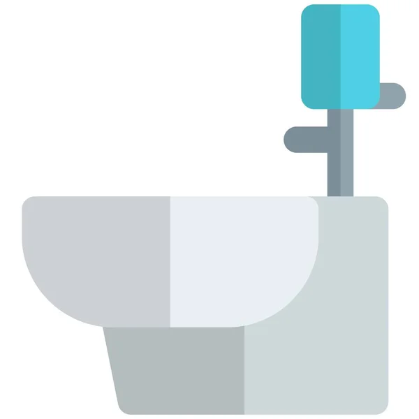 Туалетное Сиденье Краном — стоковый вектор