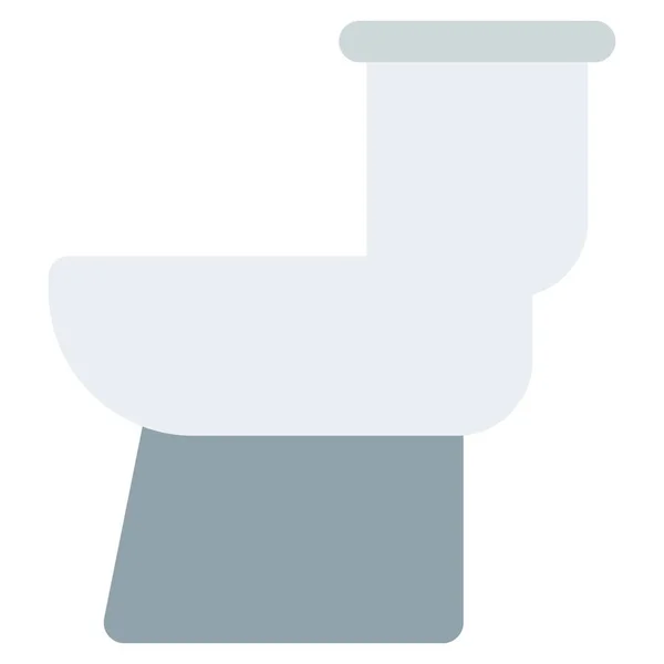 Смывной Туалет Сантехника Баком — стоковый вектор