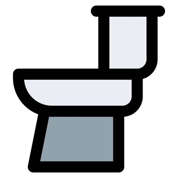 Záchod Splachovací Instalatérské Zařízení Nádrží — Stockový vektor