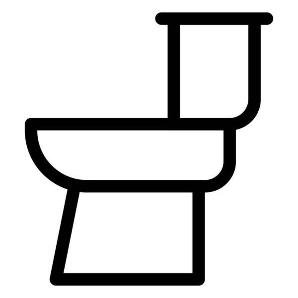 Toilettenspülung Eine Sanitär Armatur Mit Tank — Stockvektor