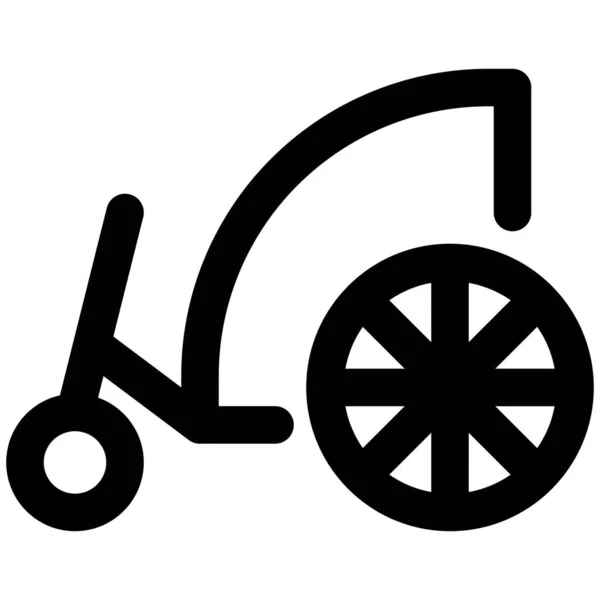 身体障害者用のヴィンテージバスチェア — ストックベクタ