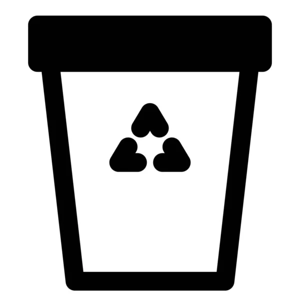 Plastic Vuilnisbak Voor Afvalverwijdering — Stockvector