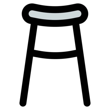 Oturmak için rahat bar taburesi.