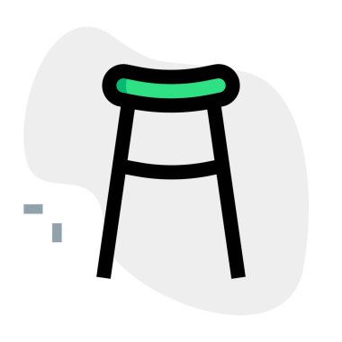 Oturmak için rahat bar taburesi.