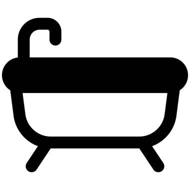 Musluk tesisli seramik küvet..