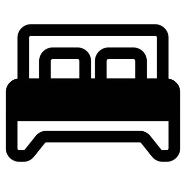 Tahta yatak, oda dekorasyonu için mobilya..