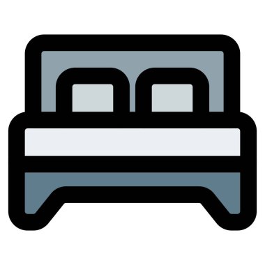 Tahta yatak, oda dekorasyonu için mobilya..