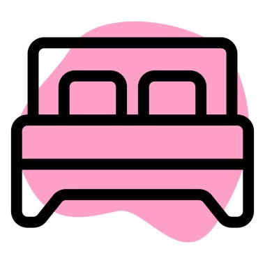 Tahta yatak, oda dekorasyonu için mobilya..