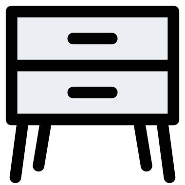 Çekmeceli masayı komodin olarak kullanmak.