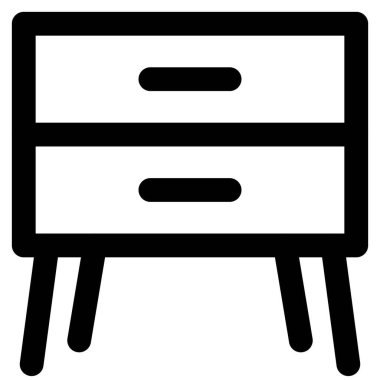 Çekmeceli masayı komodin olarak kullanmak.