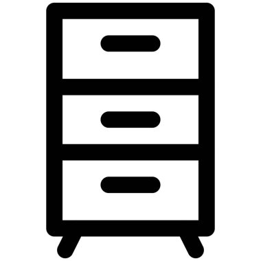 Çoklu yuvalı ahşap dolap.