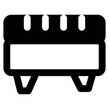 Arka koltuğu olan döşemeli bir koltuk..