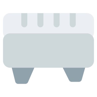 Arka koltuğu olan döşemeli bir koltuk..