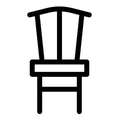 Sadece arkası dinlenen eski ahşap sandalye.