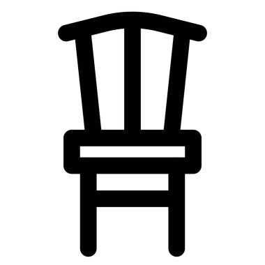 Sadece arkası dinlenen eski ahşap sandalye.