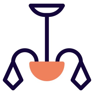 Avize, tavana asılmış dekoratif ışıklar..