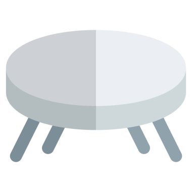 Kahve servisi için tasarlanmış küçük bir masa..