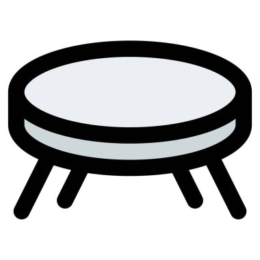 Kahve servisi için tasarlanmış küçük bir masa..