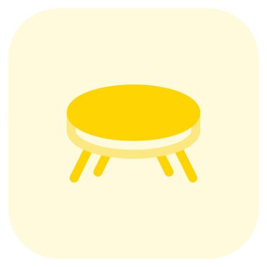 Kahve servisi için tasarlanmış küçük bir masa..