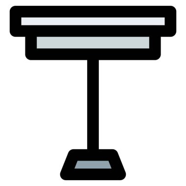 Uzatılmış standı olan kahve masası..