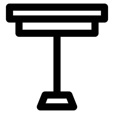 Uzatılmış standı olan kahve masası..