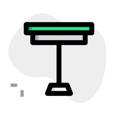 Uzatılmış standı olan kahve masası..