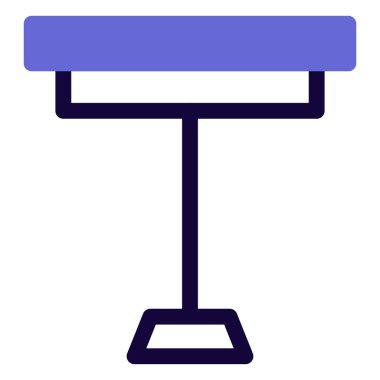 Uzatılmış standı olan kahve masası..