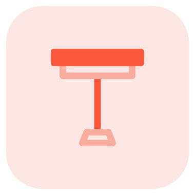 Uzatılmış standı olan kahve masası..