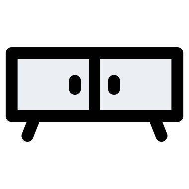 Büfe-servis kabini, credenza ve konsollar.