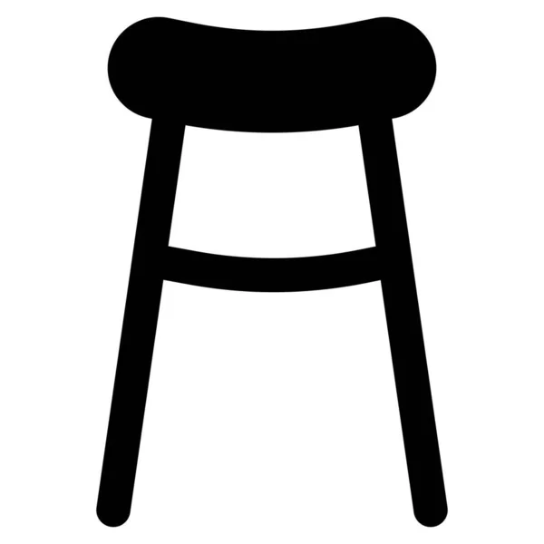 Cómodo Taburete Bar Para Sentarse — Archivo Imágenes Vectoriales