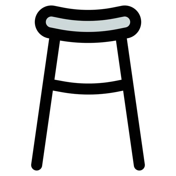 Άνετο Σκαμπό Μπαρ Για Καθίσματα — Διανυσματικό Αρχείο