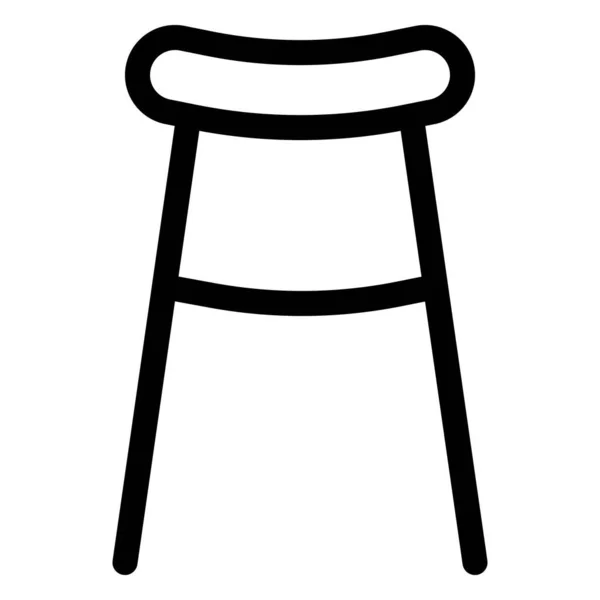 Cómodo Taburete Bar Para Sentarse — Archivo Imágenes Vectoriales