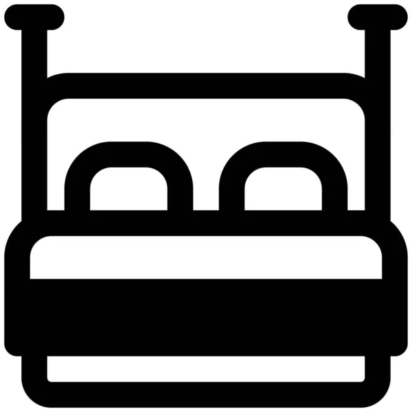 Weiches Matratzenbett Zur Entspannung — Stockvektor