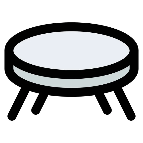 Маленький Стіл Призначений Подачі Кави — стоковий вектор