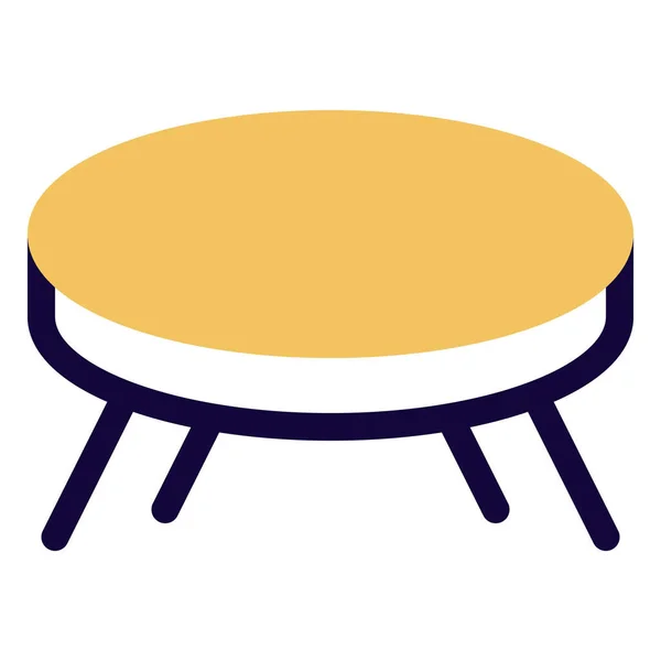Μικρό Τραπέζι Σχεδιασμένο Για Σερβίρει Καφέ — Διανυσματικό Αρχείο