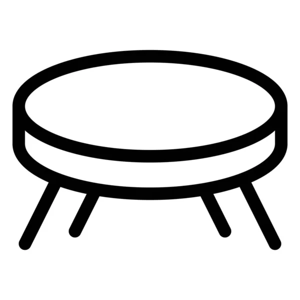 Petite Table Conçue Pour Servir Café — Image vectorielle