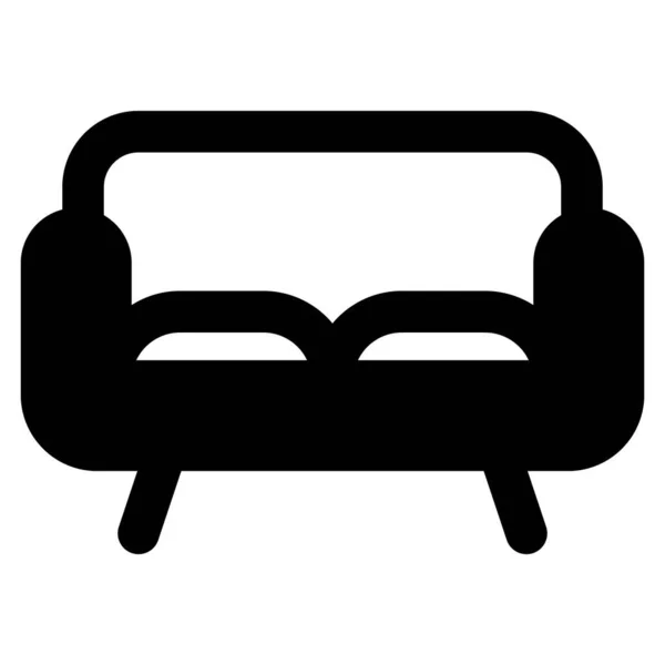 Canapé Mobilier Pour Asseoir — Image vectorielle