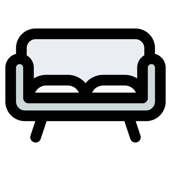 Canapé Mobilier Pour Asseoir — Image vectorielle