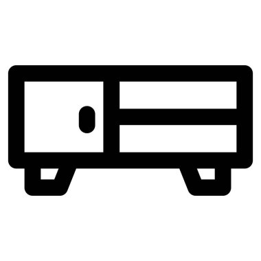 Credenza, klasik ahşap büfe ya da dolap.