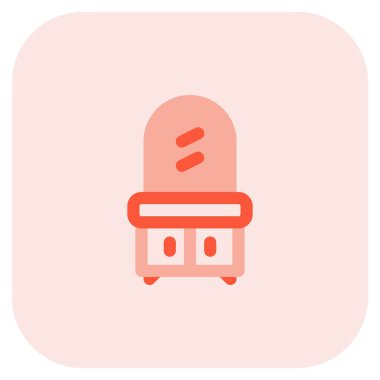 Çekmeceli ve aynalı modern tuvalet masası..