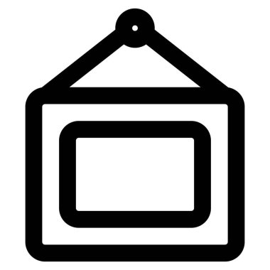 Dekoratif duvar monte edilmiş fotoğraf çerçevesi.