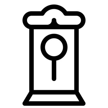 Sarkaçlı antika bir büyükbaba saati..