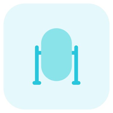 Oturma odası için antika salıncak aynası.