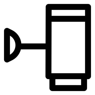 İç dekorasyon için duvara monte edilmiş lamba.