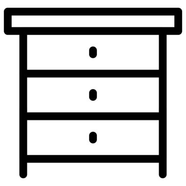 Çoklu bölmeli ahşap komodin..