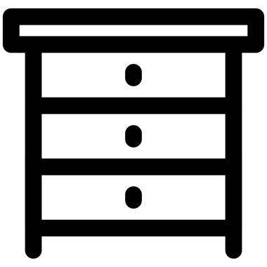 Çoklu bölmeli ahşap komodin..