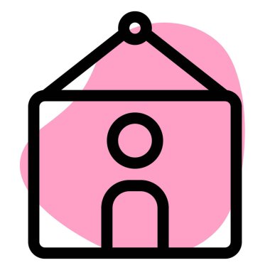 Oda dekorasyonu için asılı fotoğraf duvarı.