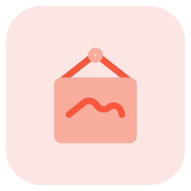 Ev dekorasyonu için duvara monte edilmiş resim.